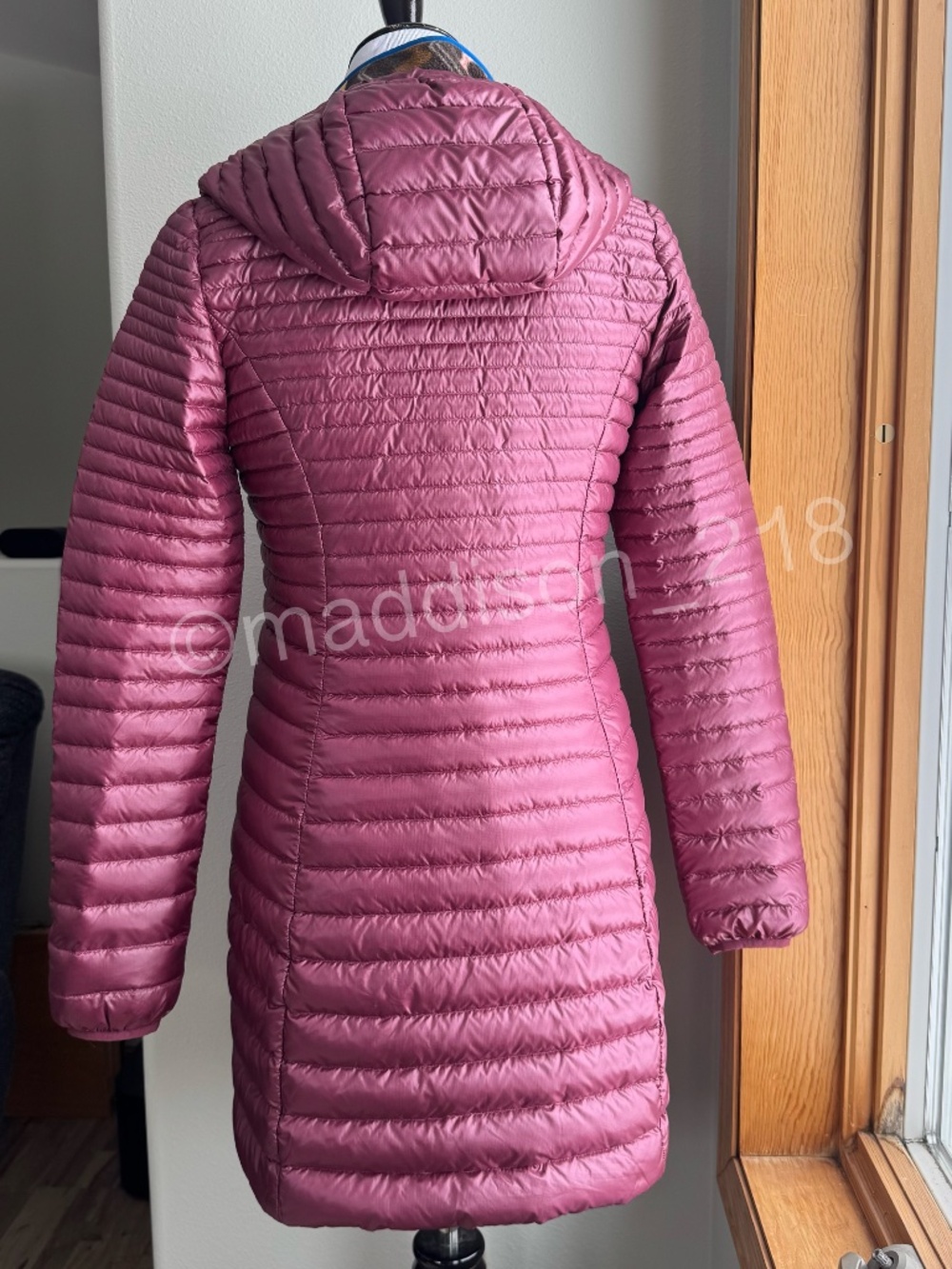 Patagonia Lightweight Fiona Parka Small Oxblood Red 600-fill down Windproof S - Picture 9 of 14